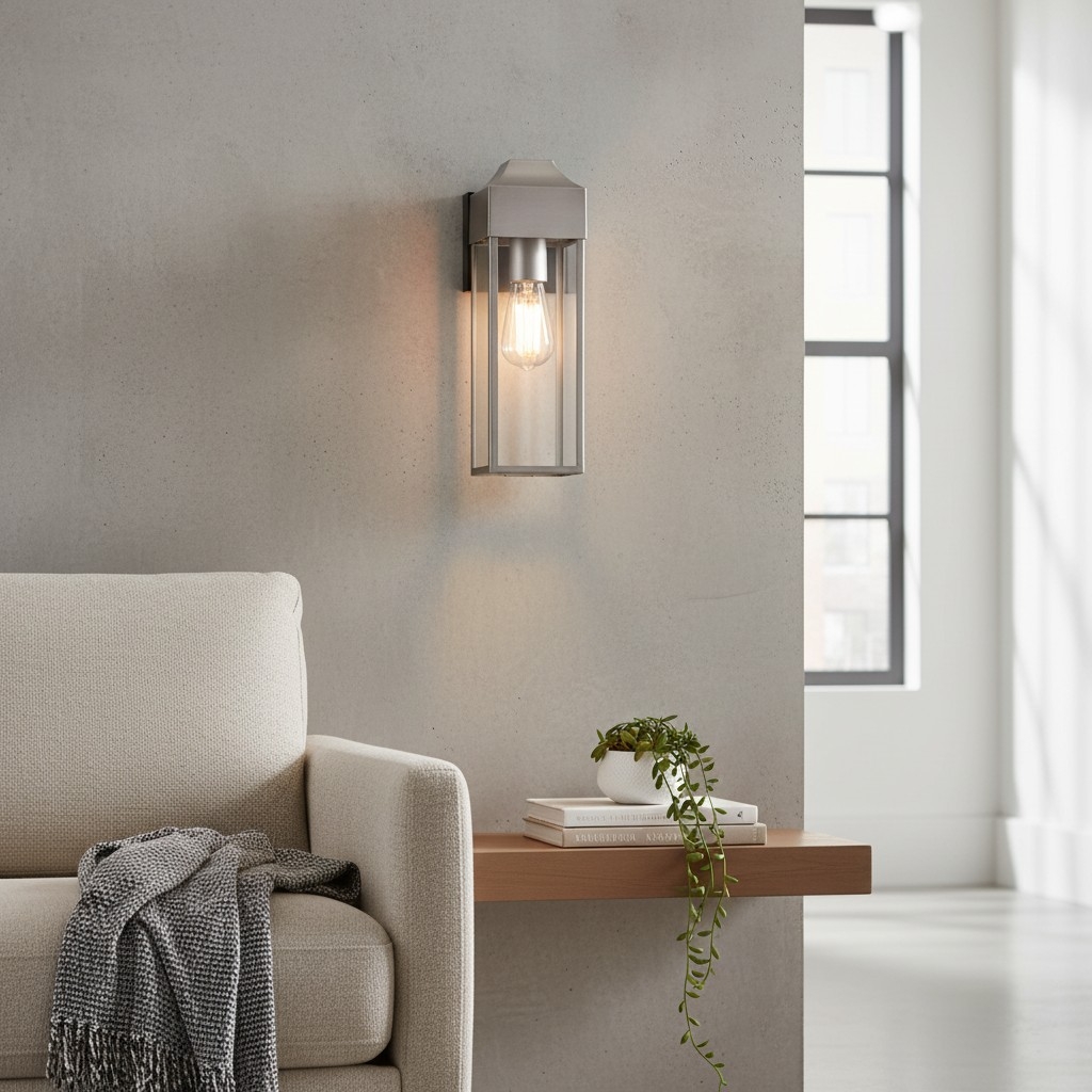 Georgon Exterior Wall Lantern Light - Clear Glass Shade, Classic Architectural Style for Outdoor Spaces T1005