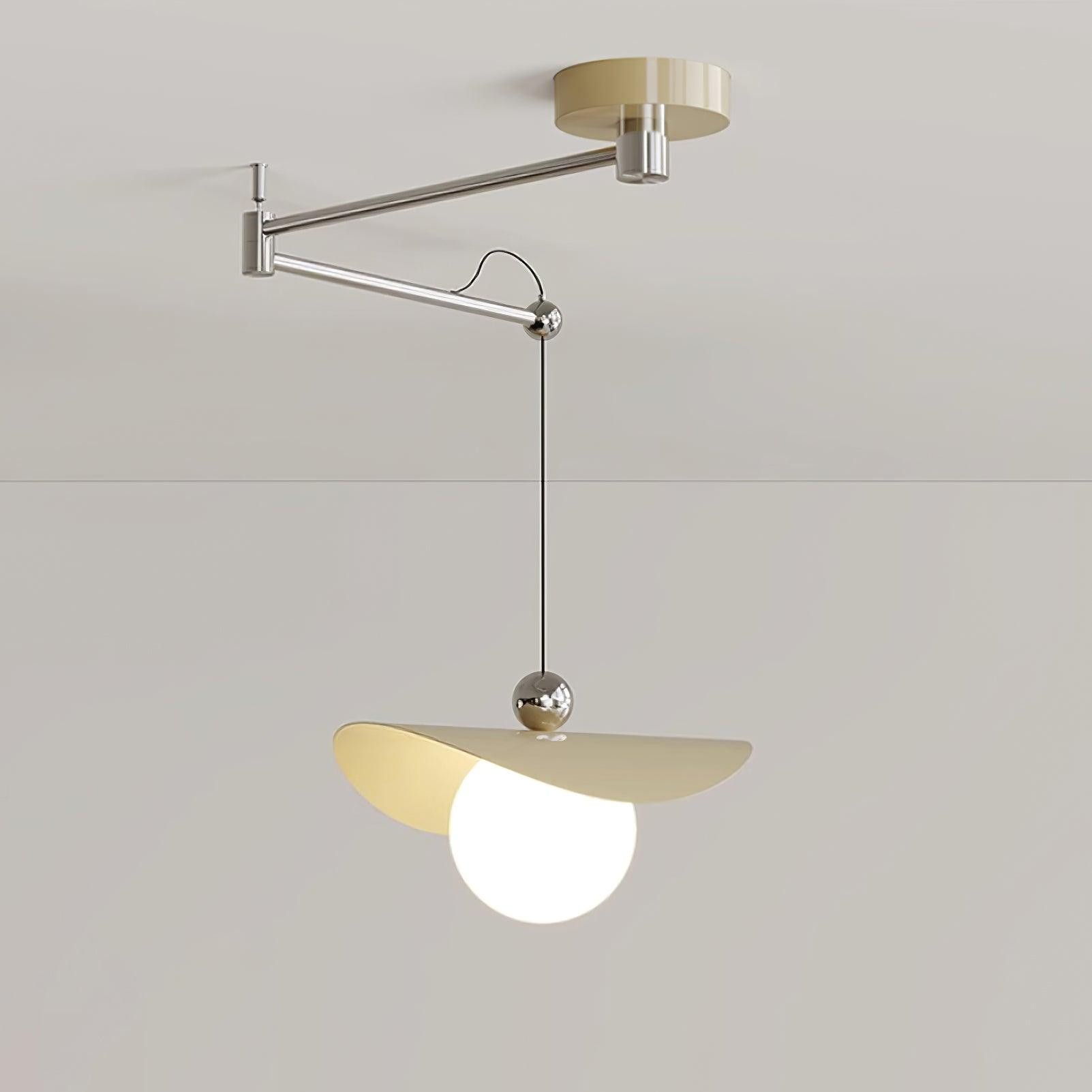Simple Adjustable Metal Swing Arm Pendant Lamp G13