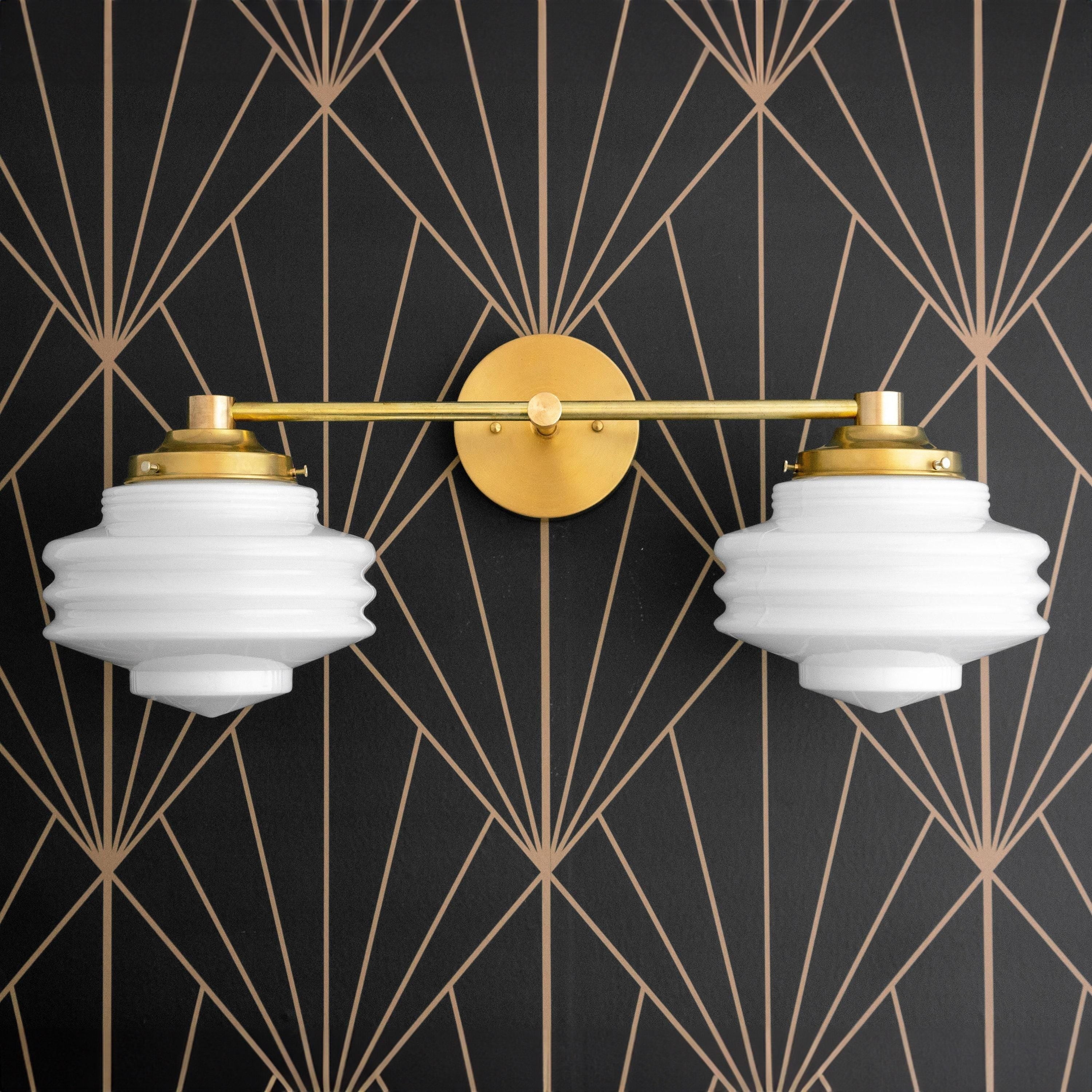 Geotower Glass Modern Wall Sconce - Glass Globe Light - Elegant Home Fixture T339