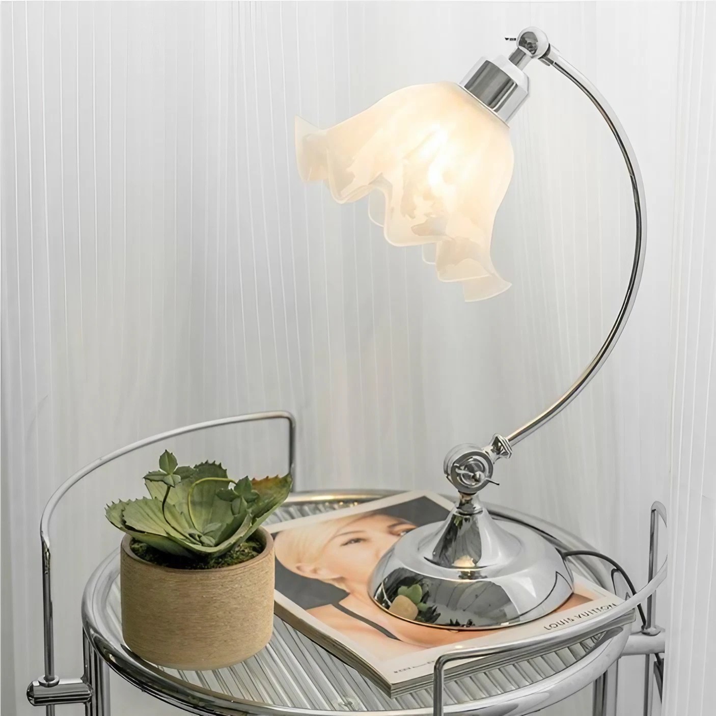 Cordless Adjustable Desk Lamp for Bedroom