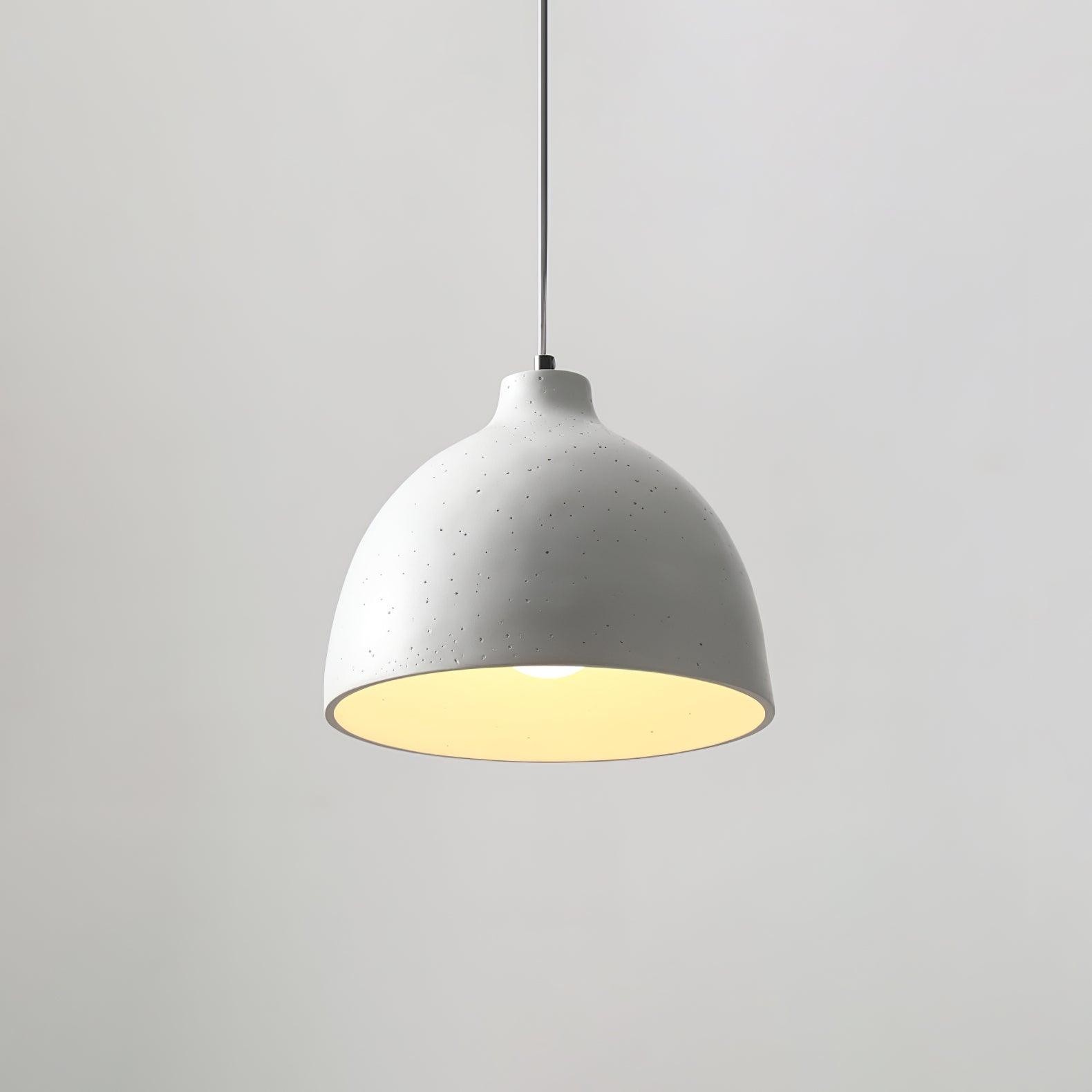Modern Minimalist Industrial Resin Bowl LED Pendant Light M327