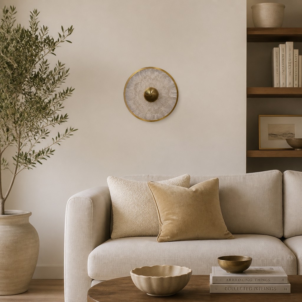 Shellure Nordic Shell Wall Lamp - Elegant Patterned Light for Living Room T2229