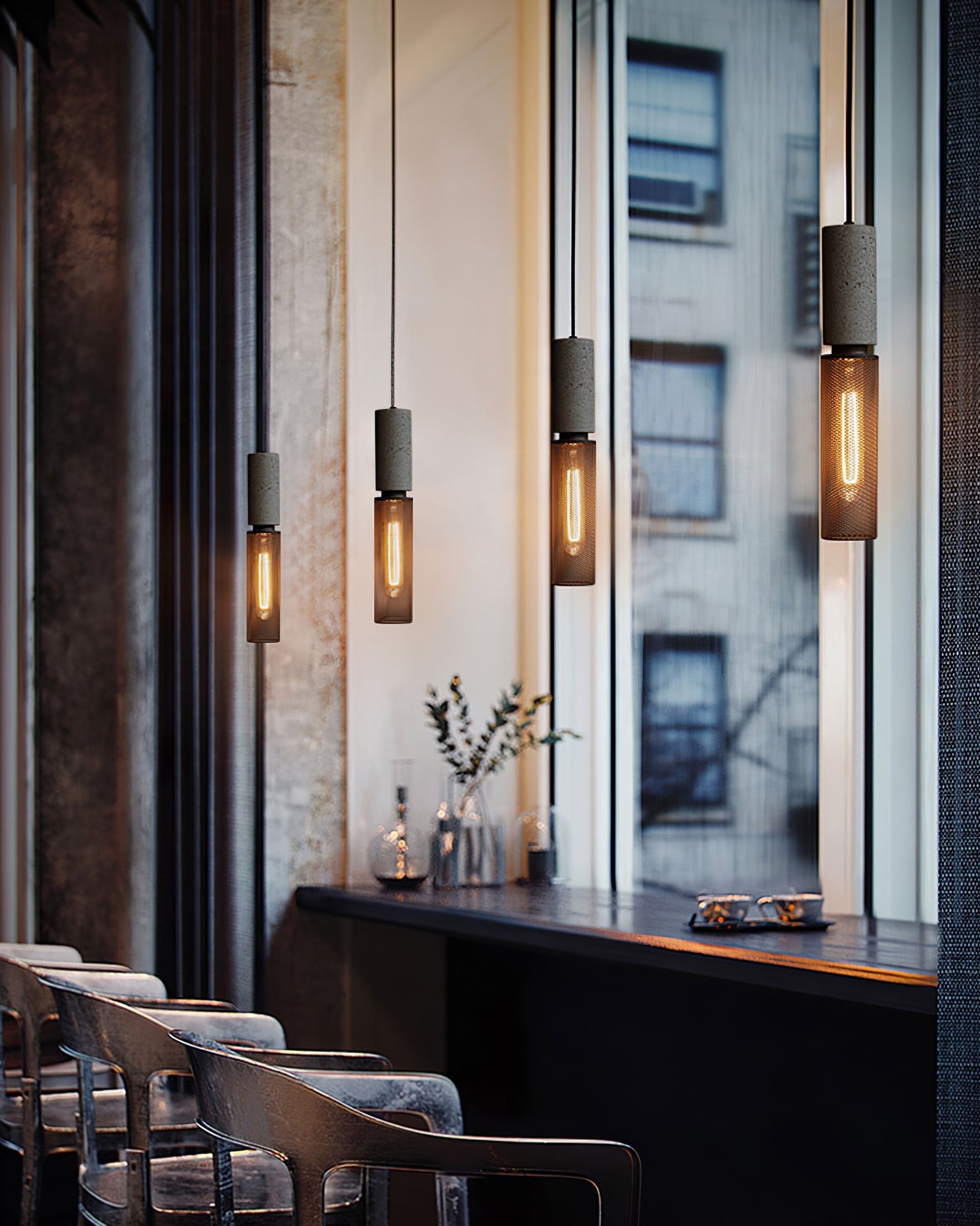 Cement Mesh Pendant Light M566
