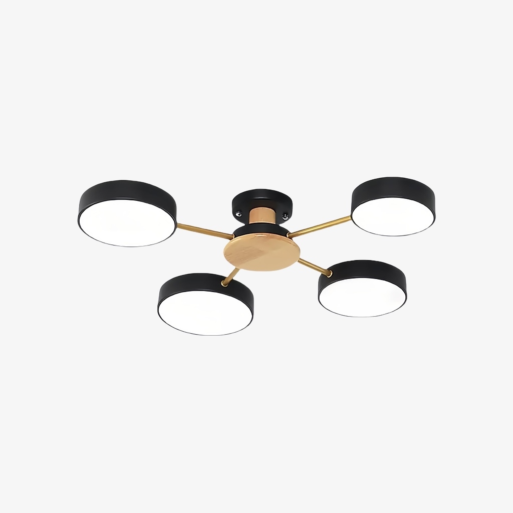 Stylish Wood-Branch Ceiling Lamp - LED Light for Dining Room and Living Room S378
