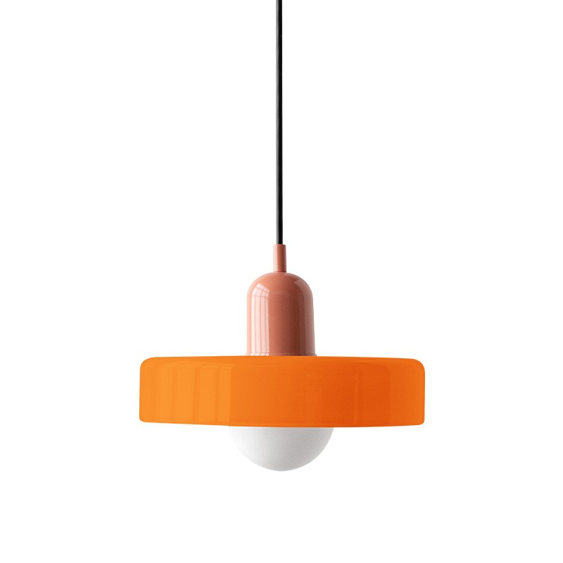 Morandi Glass Disc Orb Pendant Lamp S09