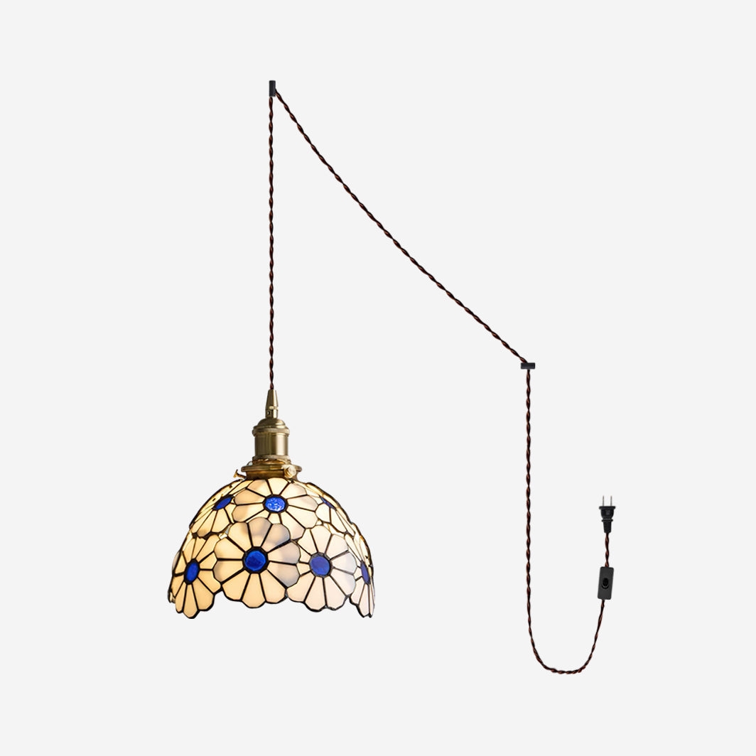 Suka Floral Plug In Pendant Lamp T1356