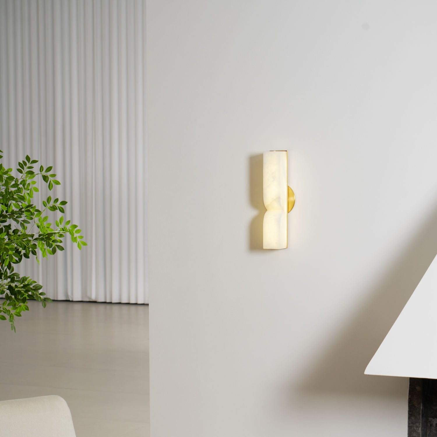 Rectangular Alabaster Wall Lamp T1863