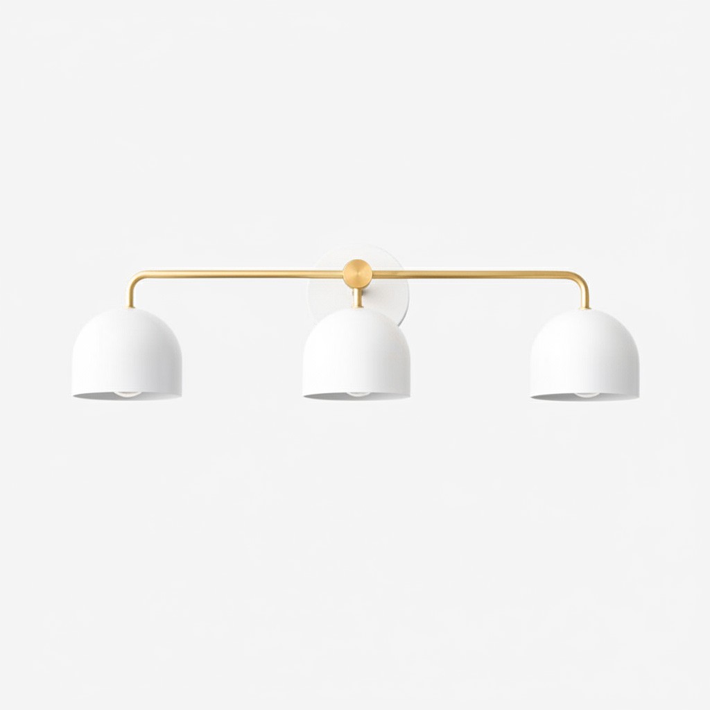 Metio Dome Farmhouse Wall Lamp - Metal Bathroom Mirror Sconce Light T450