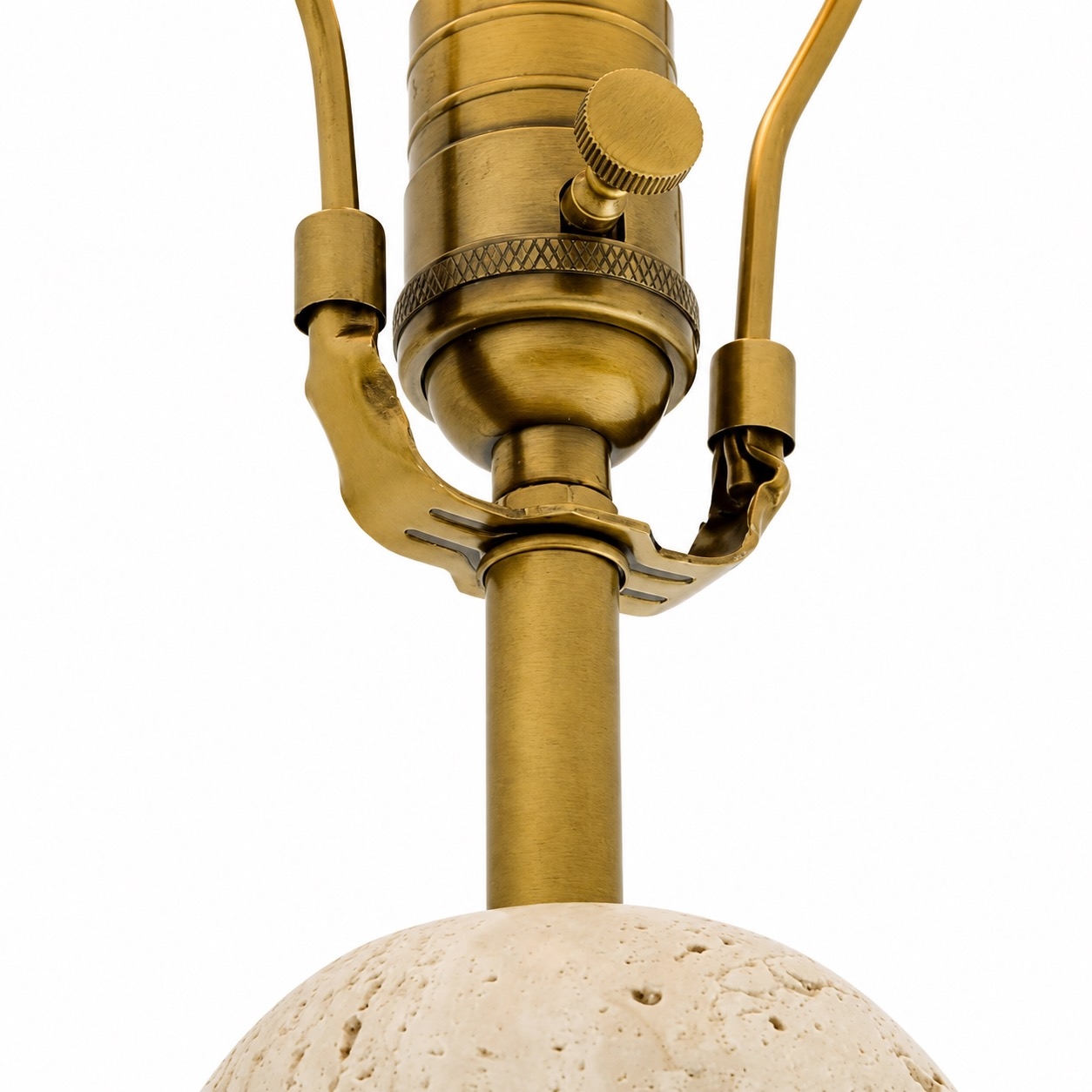 Albi Marble Table Lamp – Sleek Metal Frame and White Fabric Shade T617