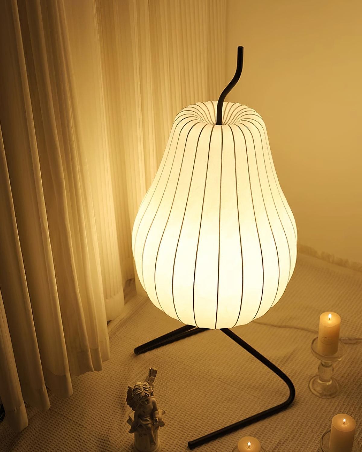 Pear-shaped Shite Floor Lamp Suitable For Living Room M519