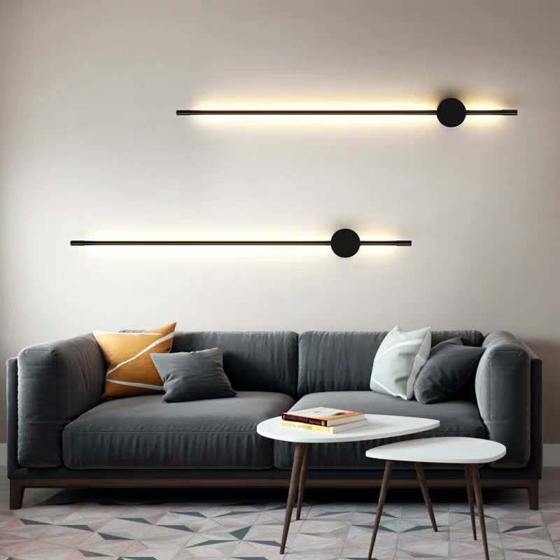 Industrial Modern Black Linear LED Wall Lights S114