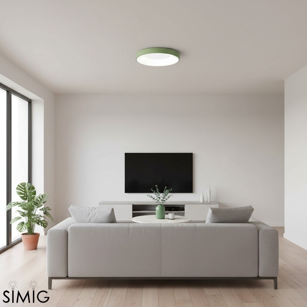 Lumiflexa Ultra Thin Round LED Ceiling Light – Minimal Hallway Design T523