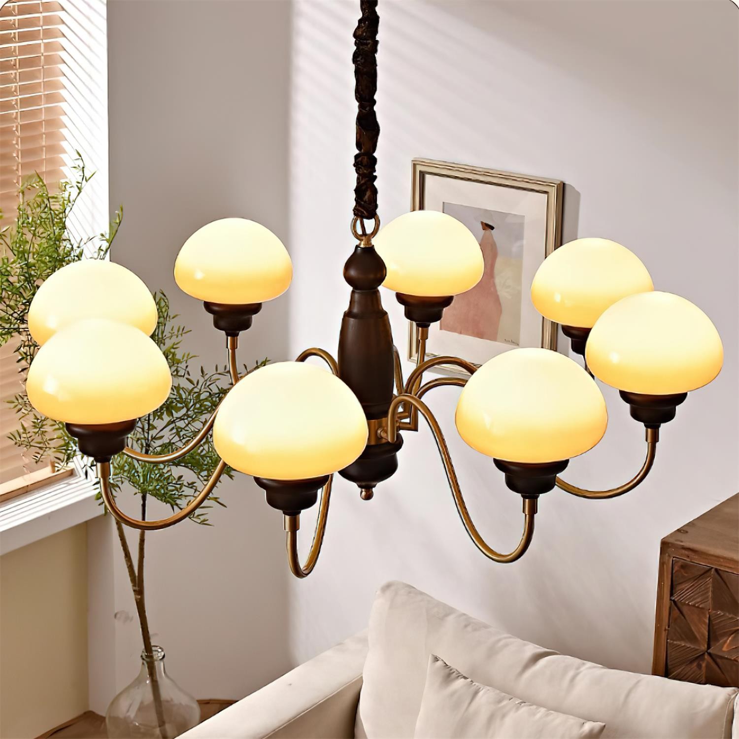 American Retro Mushroom Chandelier M130
