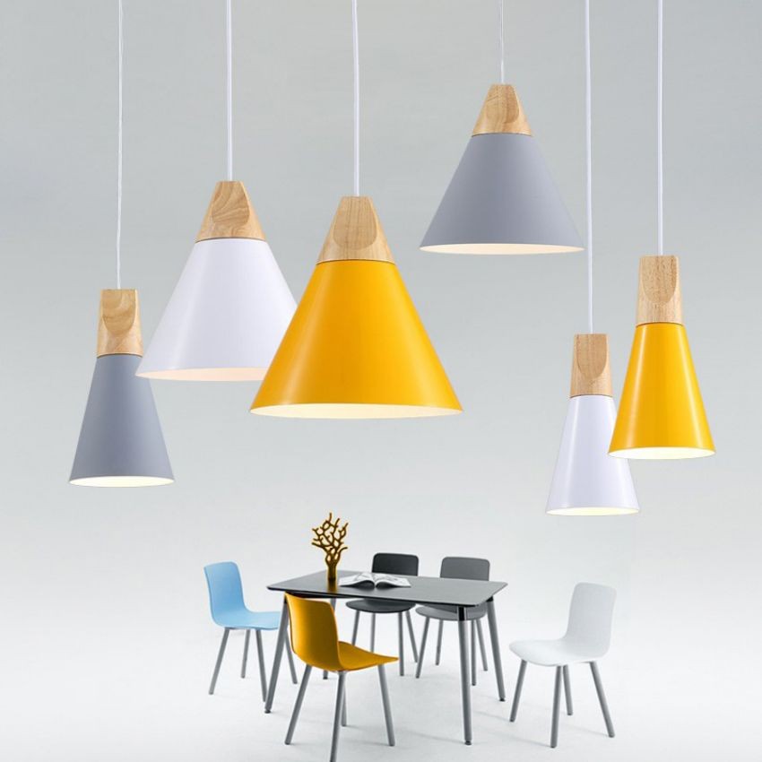 Connell Coned Woody Pendant Lamp
