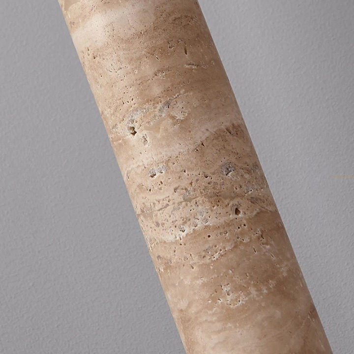 Cream Travertine Tube Pendant Light T2136