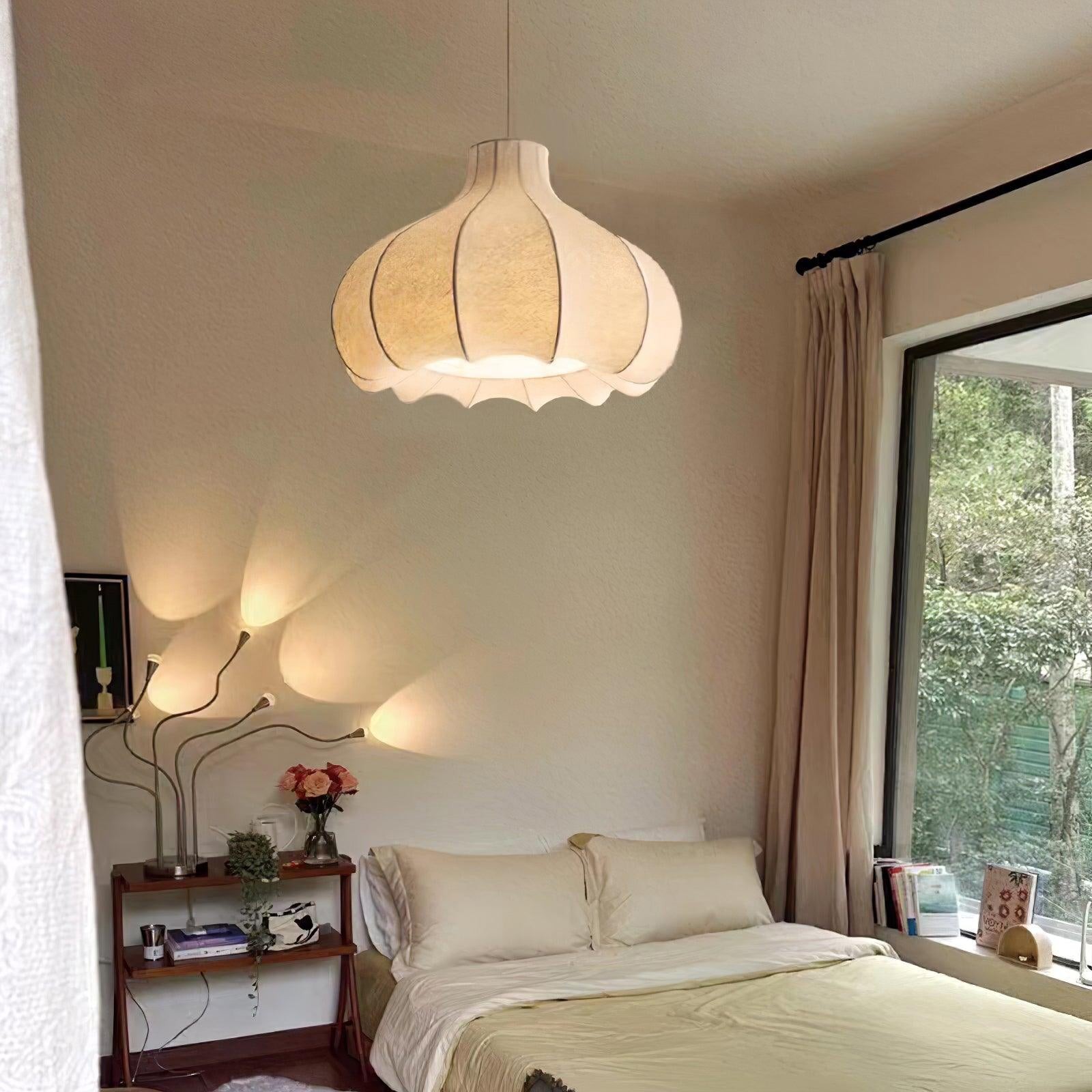 Onion Bubble Silk Pendant Lamp M434