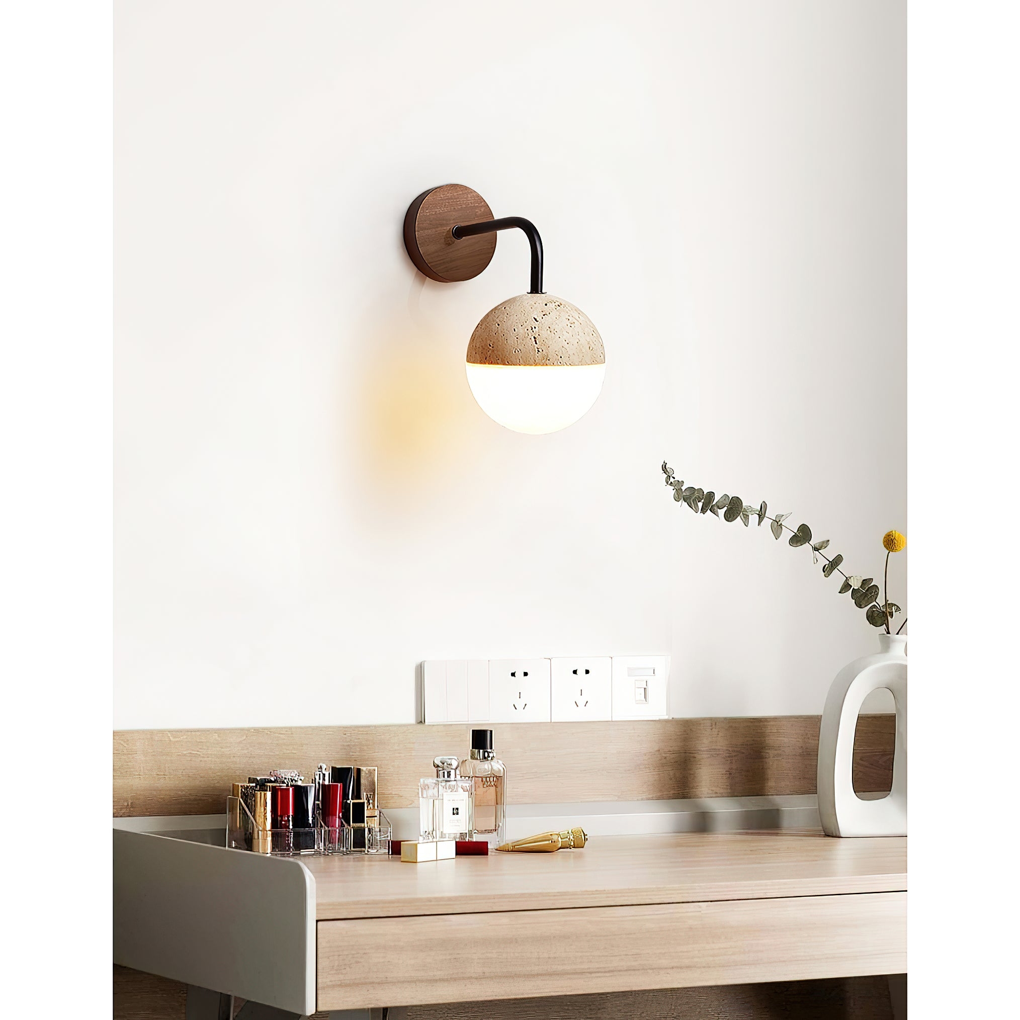 Tia Travertine Wall Lamp T1886