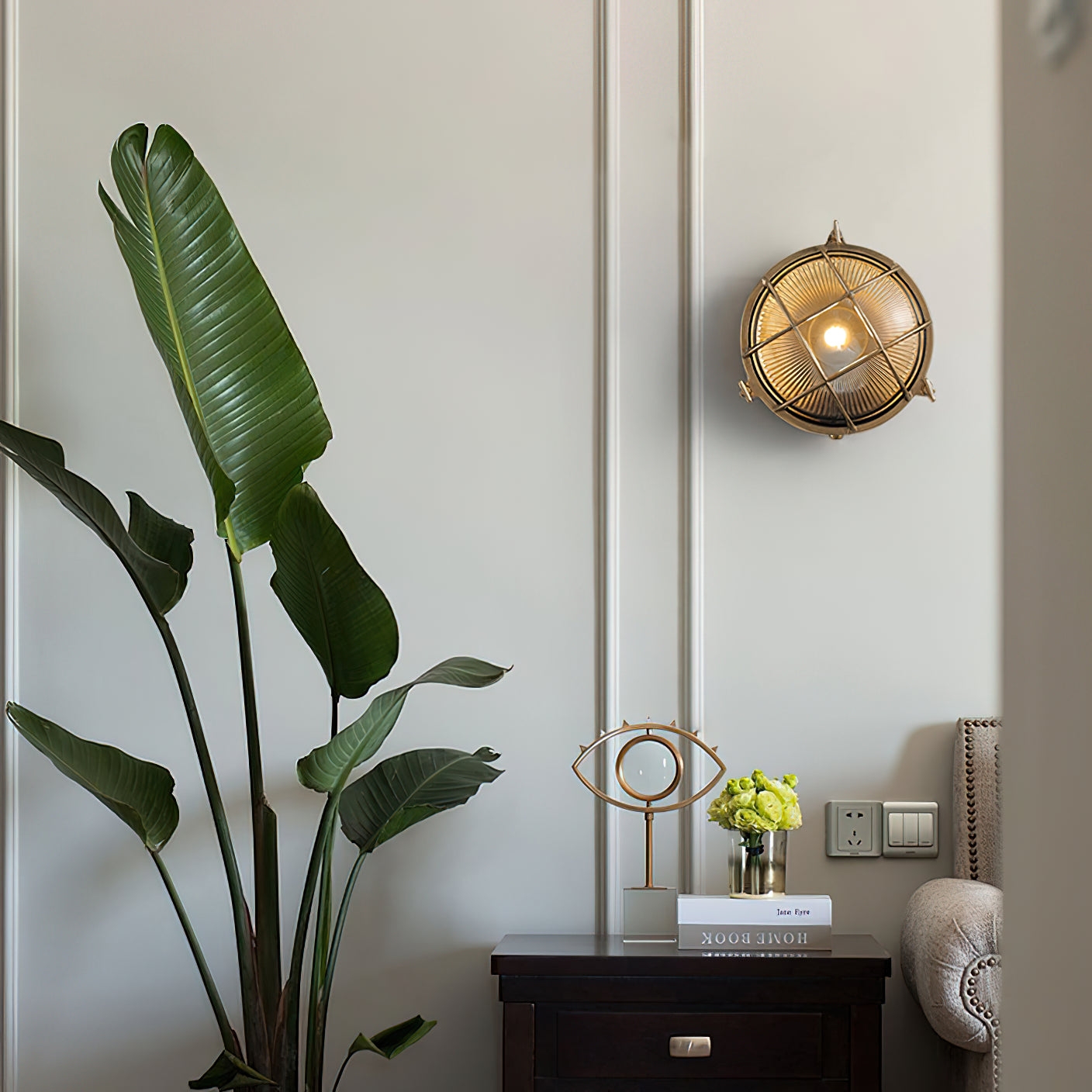 Fremantle Brass Bunker Sconce T1860