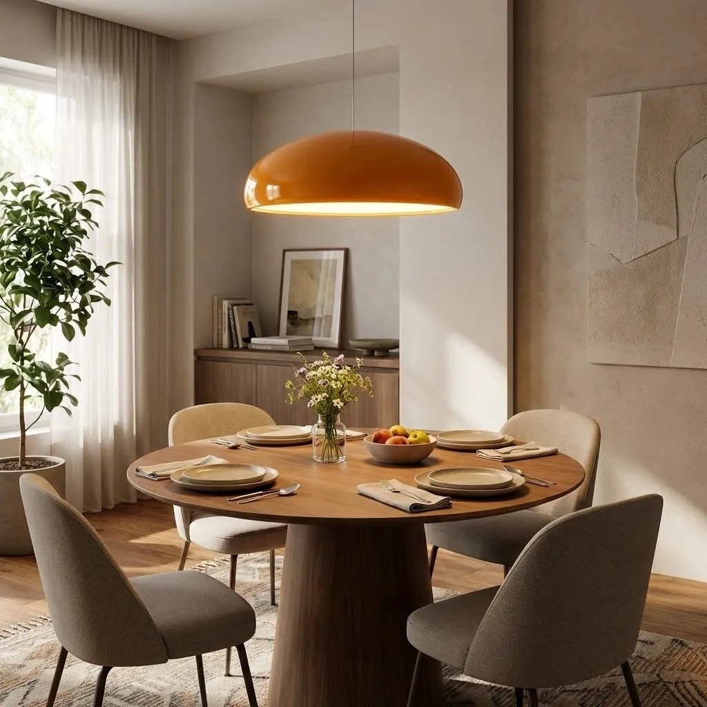 Haelen Colorful Nordic Bowl Pendant Light - Modern Dining Lighting T800