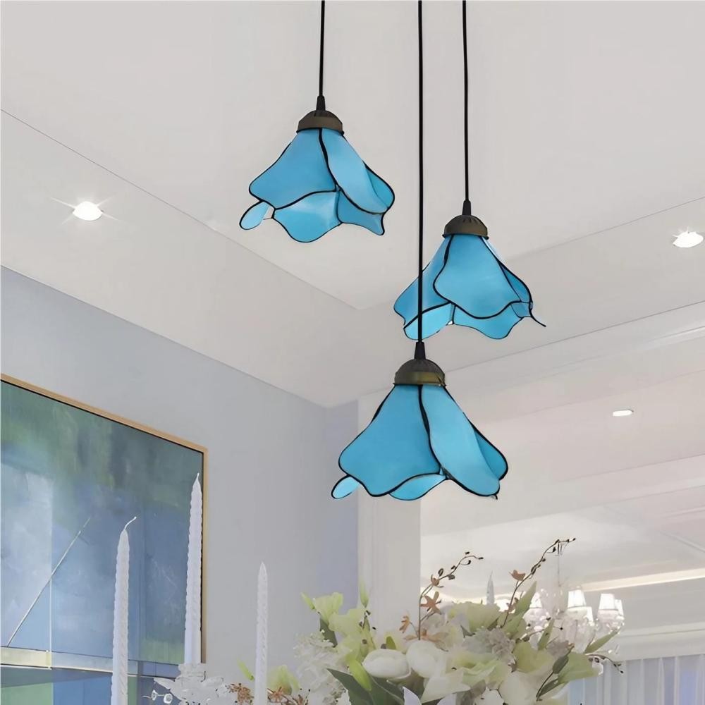 Tiffany Style Flower Glass Pendant Lamp S82