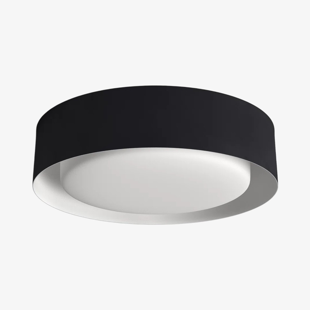 Velcora Contemporary Metal Flush Mount Ceiling Light - Elegant Drum Ceiling Fixture for Bedroom T1125