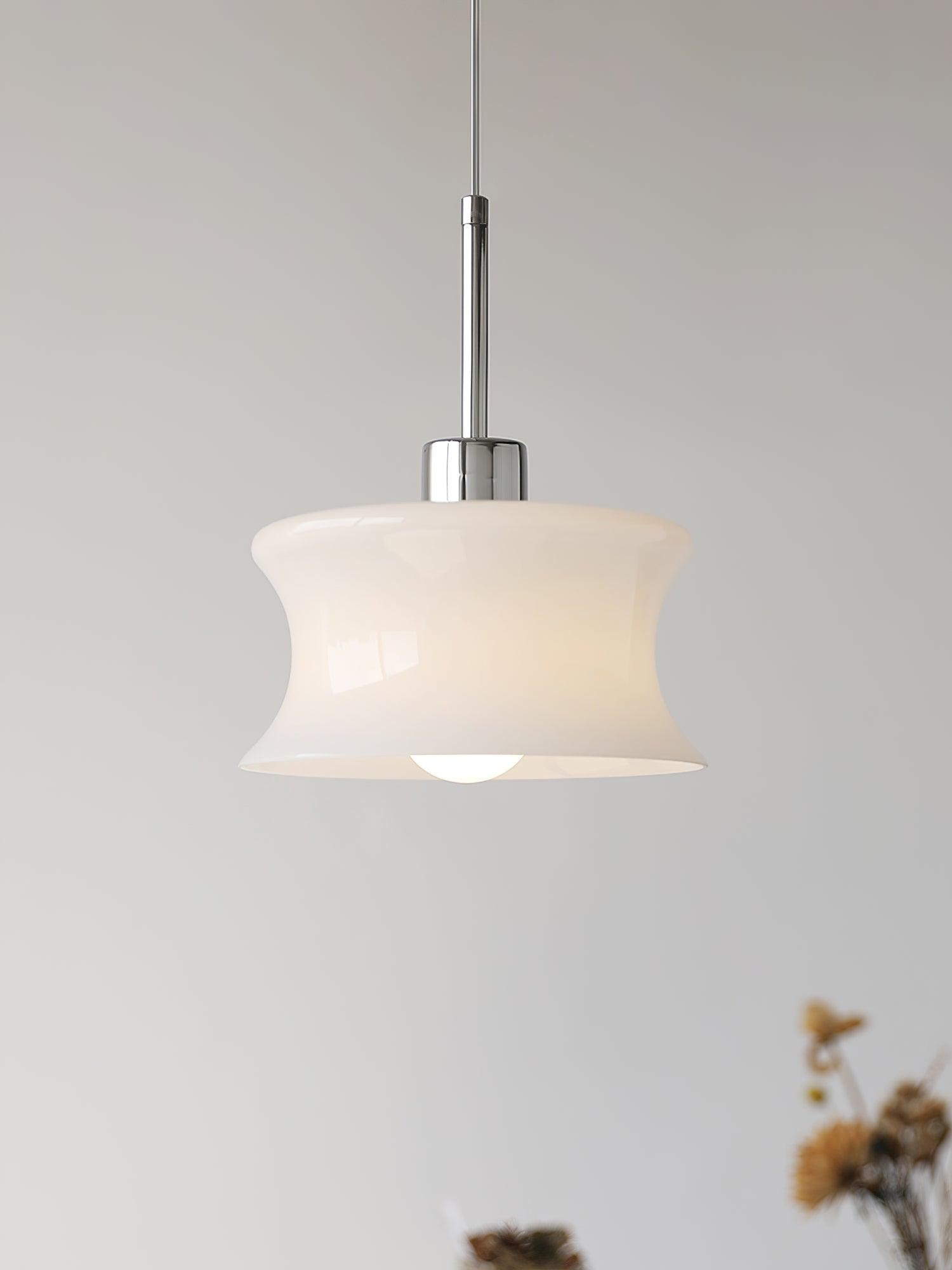 French Vintage Glass Window Pendant Lamp M392