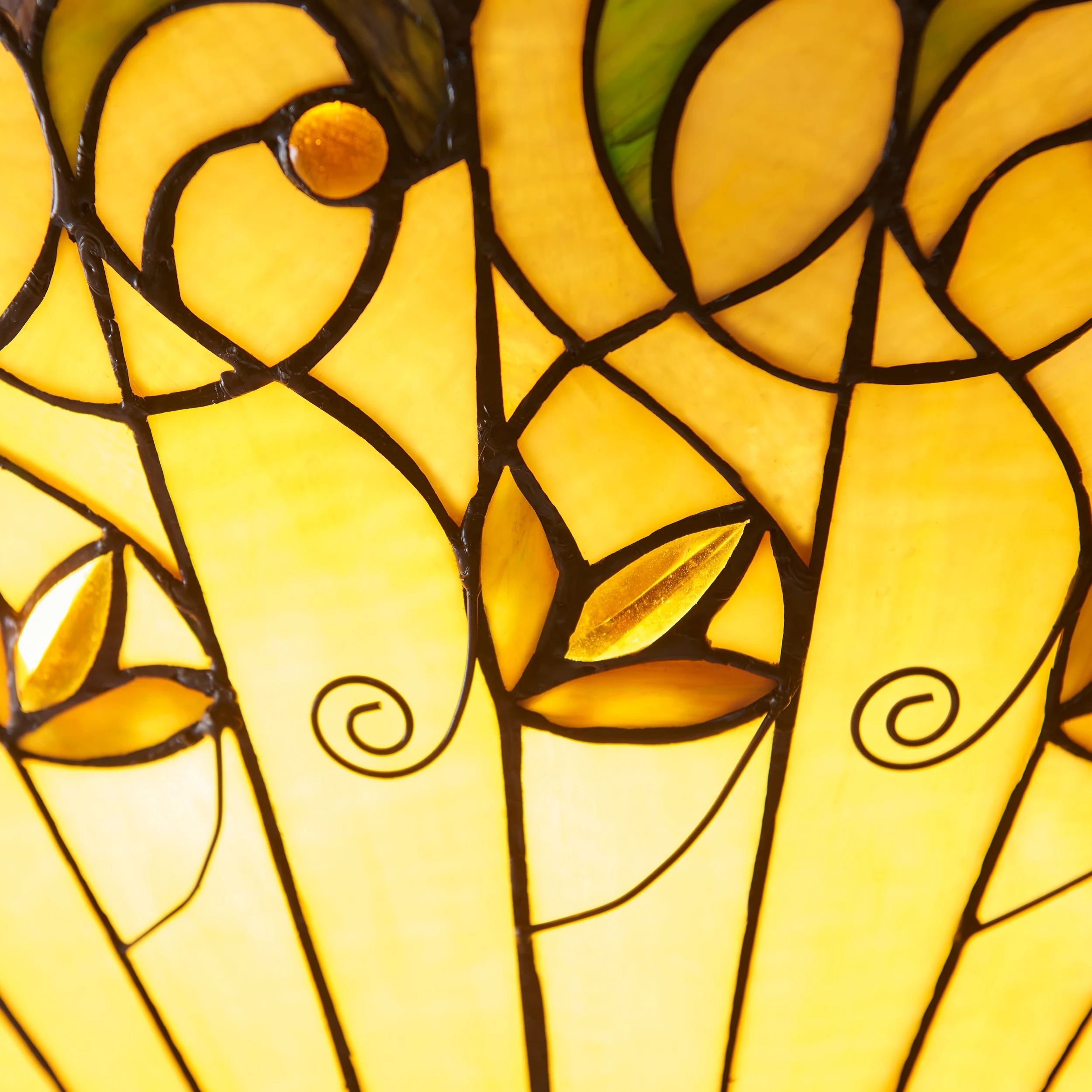 TF Jamelia Light - Decorative Art Glass - Flush Mount Timeless Style for Hallway T1041