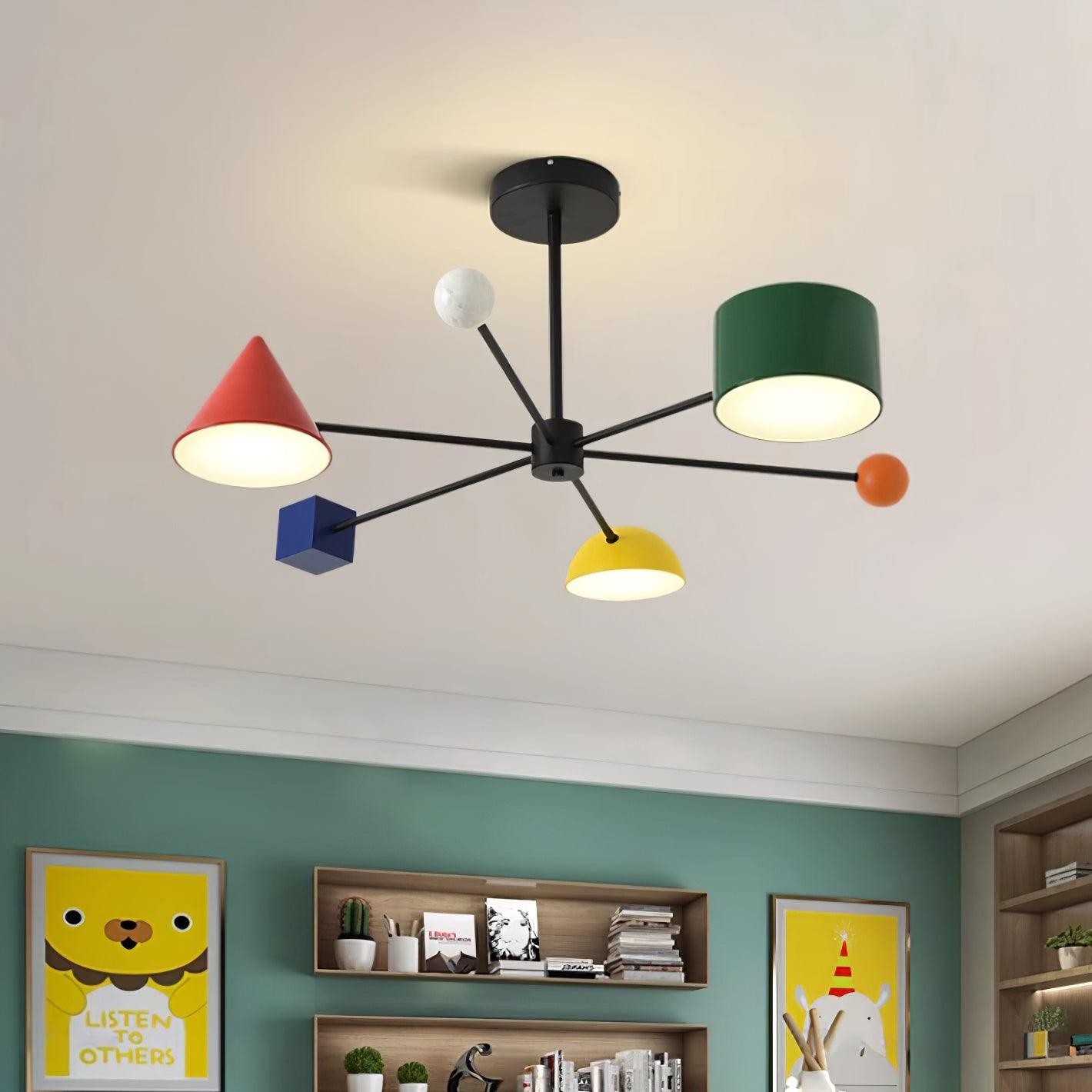 Geometric Colorful Ceiling Light M276