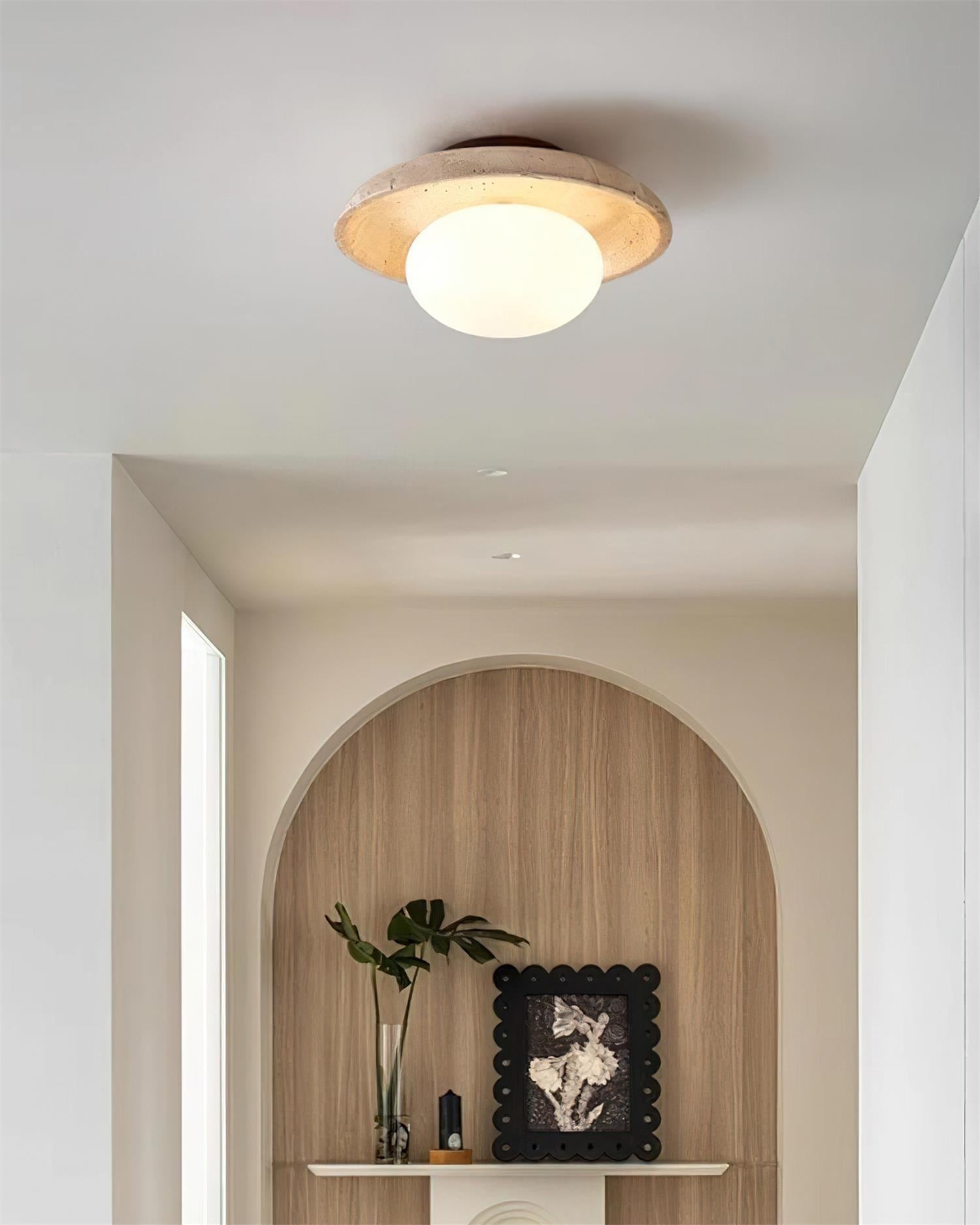 Lime Cavities Ceiling Lamp P050