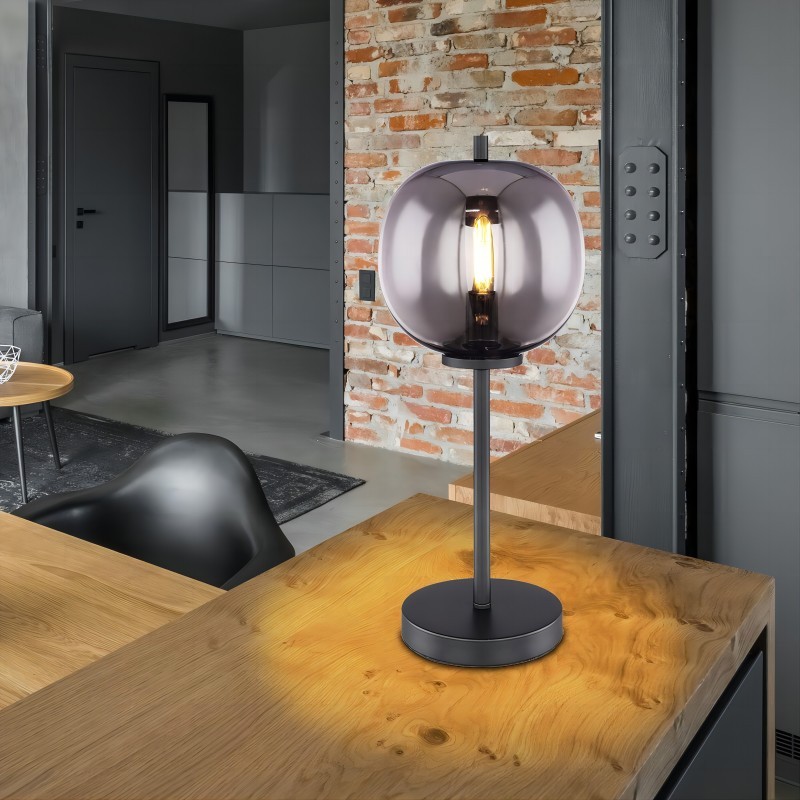 Multiple Style Glass Blacky Table Lamp