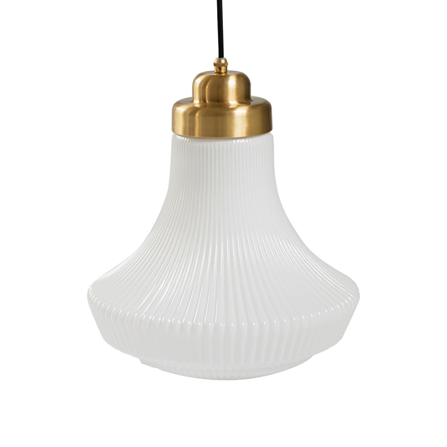 Classical Brass Alabaster Glass Pendant Lamp M318