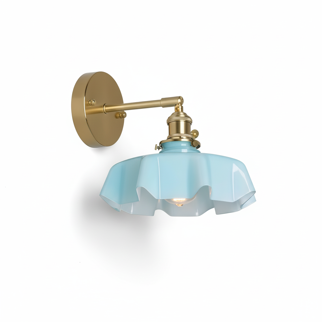 Skirted Ripple Wall Lamp T1470
