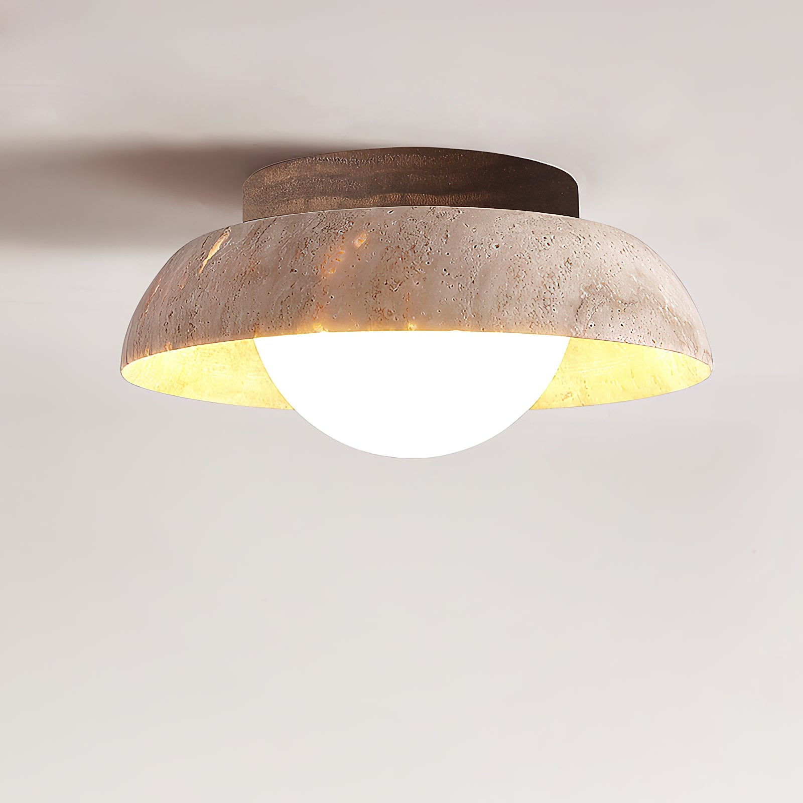 Piedra Travertine Ceiling Lamp T1906