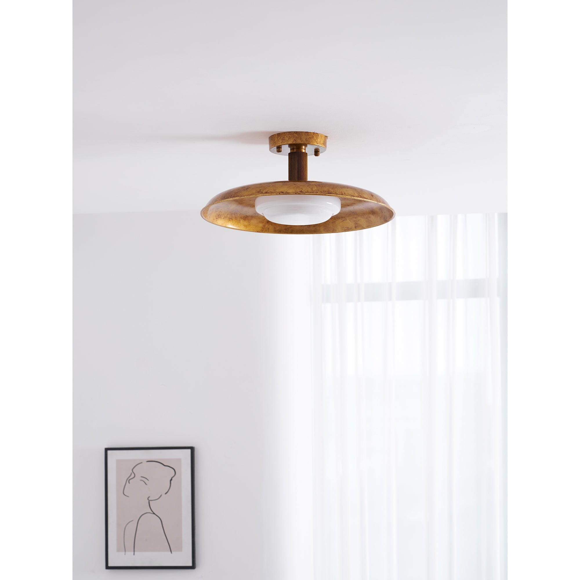 Pot-Lid Style Flat-Panel Ceiling Light T1921