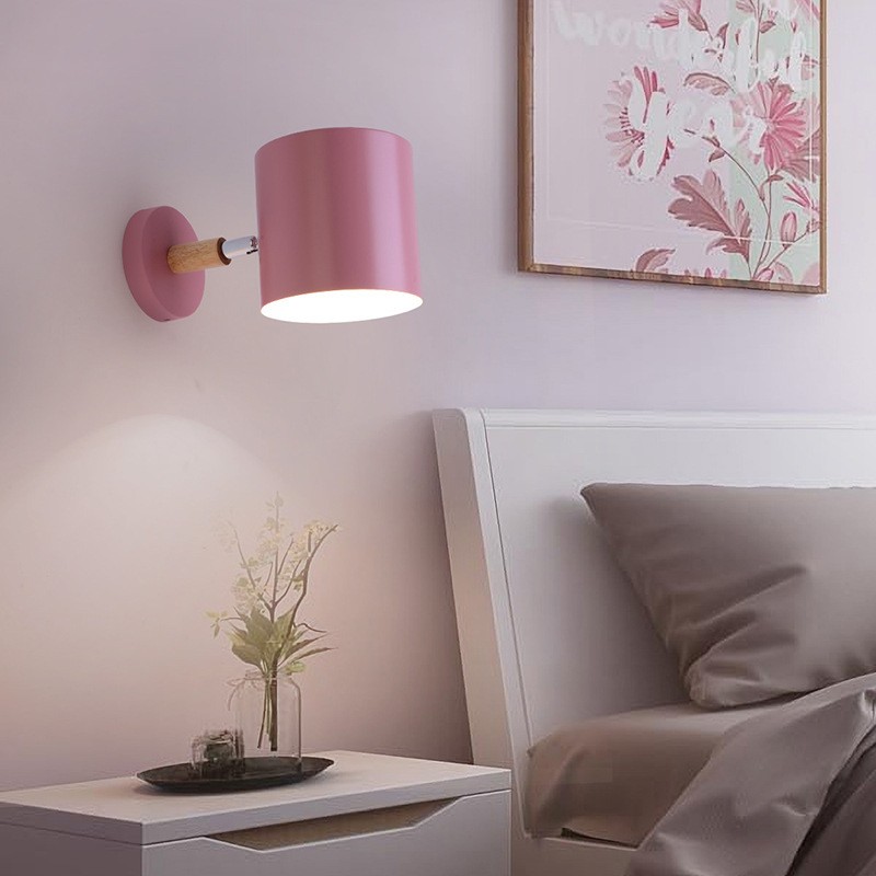 Nordic Macaron Cylinder Rotatable Wall Lamp S38