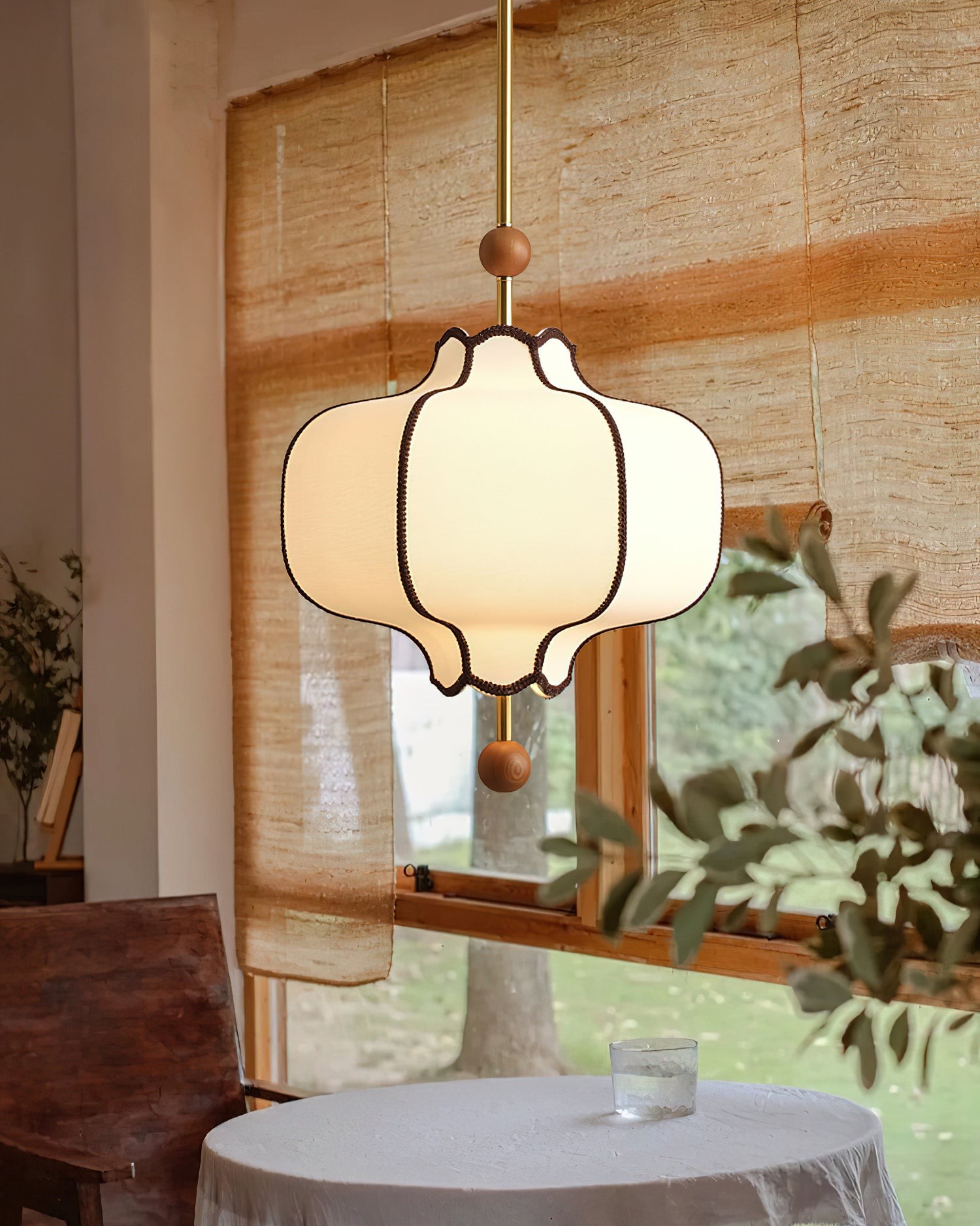 Vintage Textured Fabric Pendant Light M270