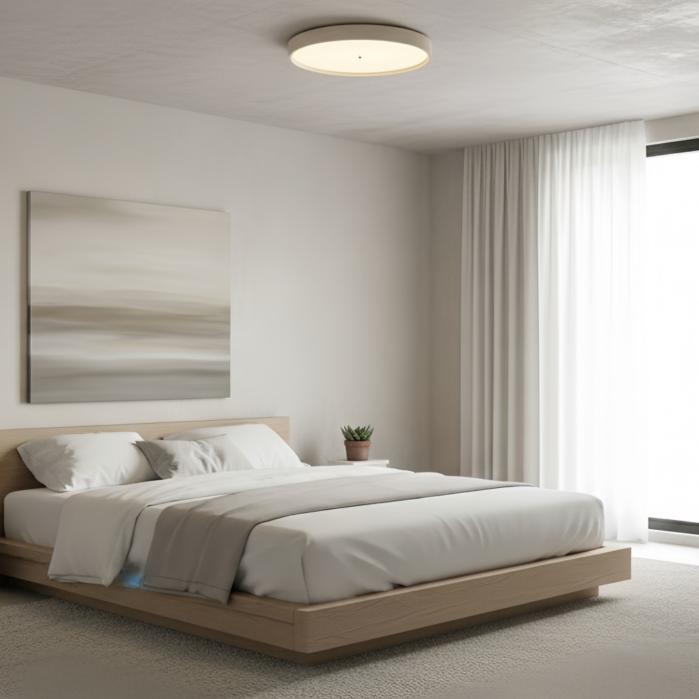 Zenthoris Travertine Ceiling Light Minimalist Flush Mount - Modern Ambient Hallway Lighting T1119