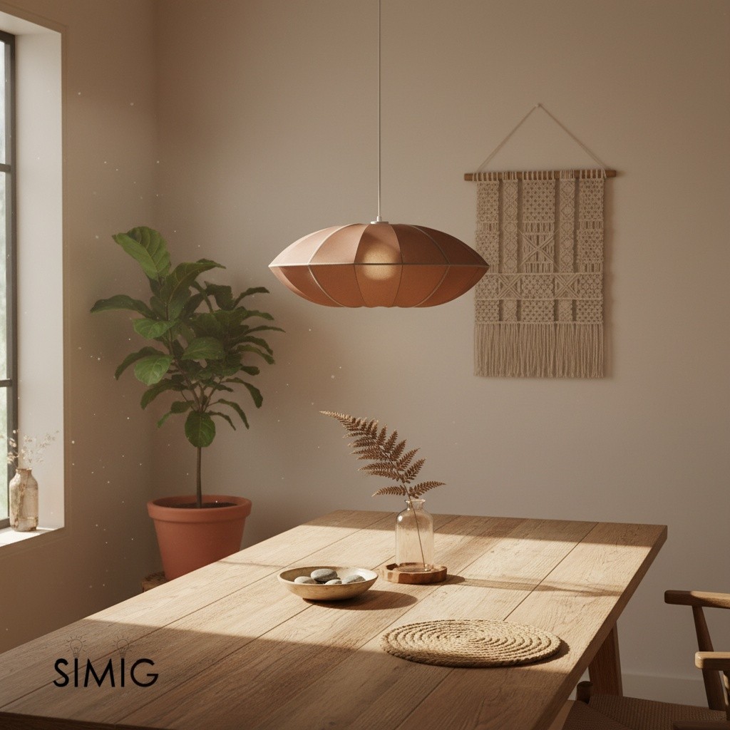 Modern UFO Fabric Pendant Lamp for Dining Room and Living Space S180