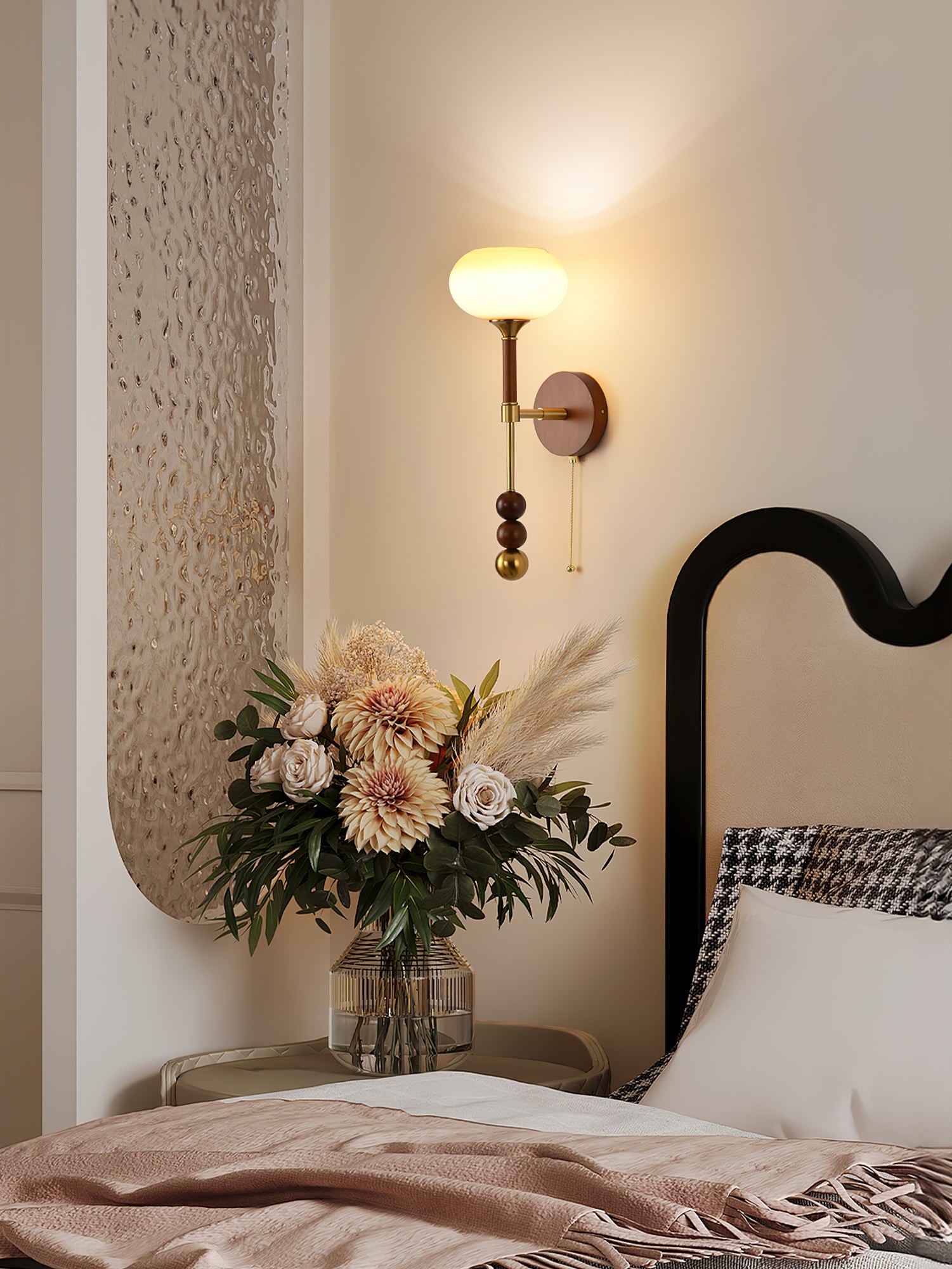 Retro Solid Wood Series Wall Lamp M419