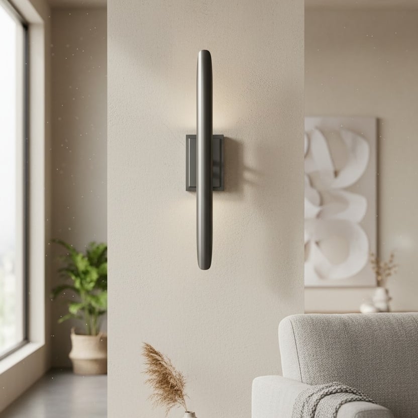 Modo Wall Sconce Minimalist Metal Frame - Contemporary Design for Bedroom, Entryway and Office T726