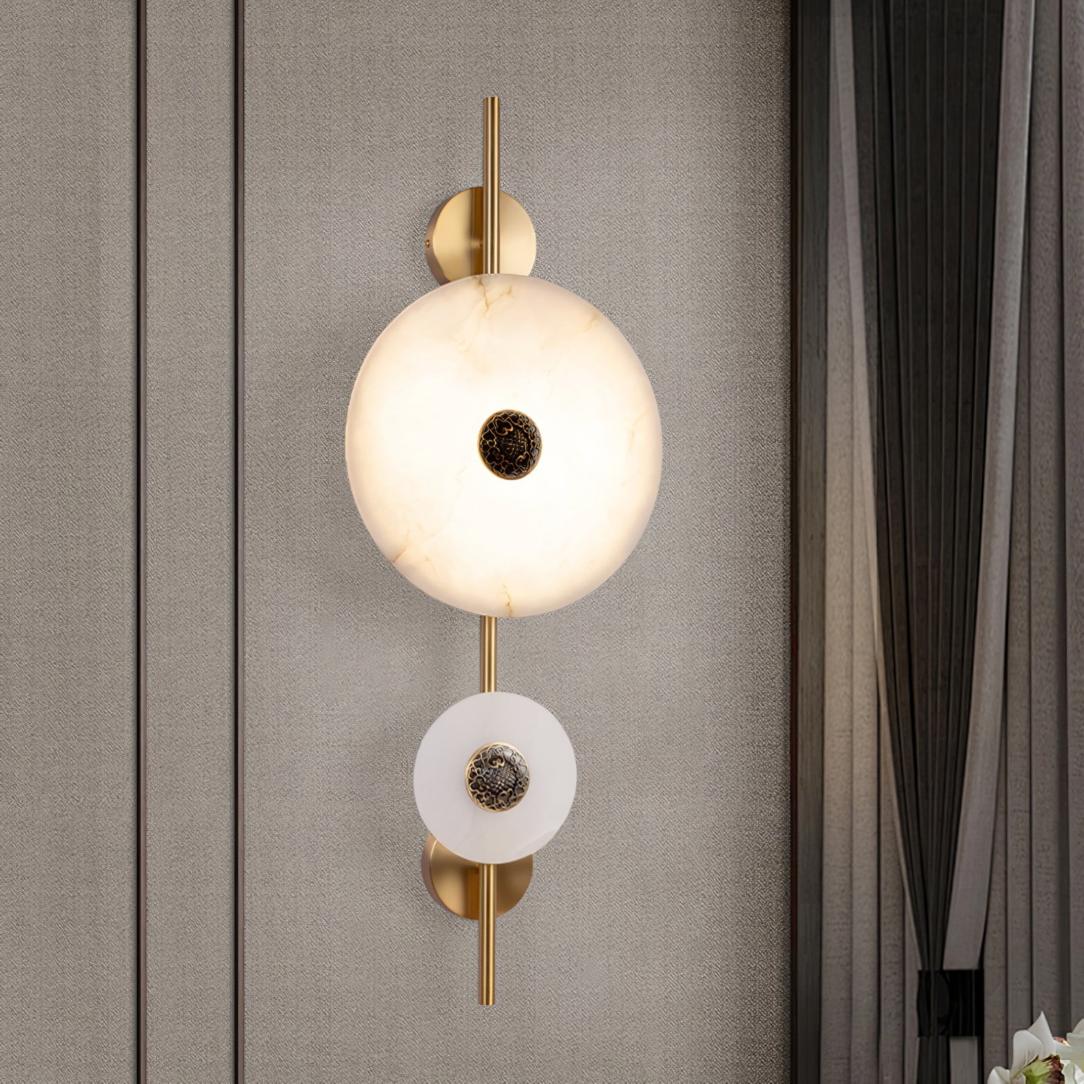 Alabaster Eclipse Wall Light T1616