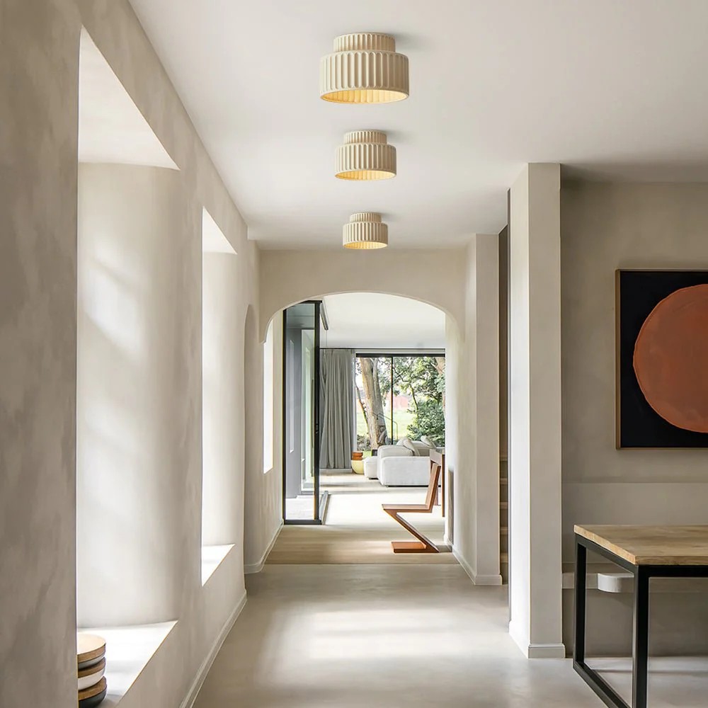 Modern Solid Color Recessed Resin Ceiling Lamp S177