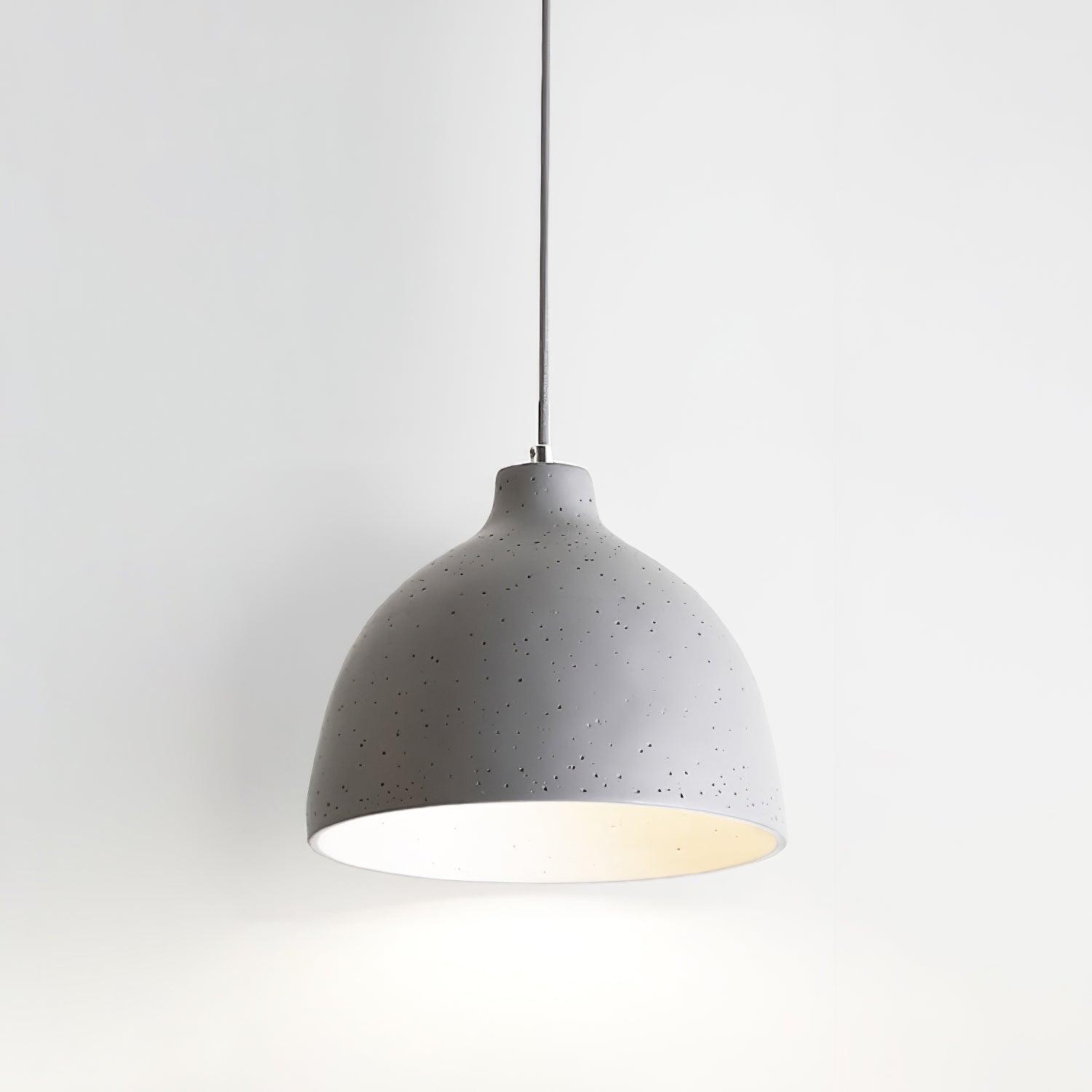 Modern Minimalist Industrial Resin Bowl LED Pendant Light M327