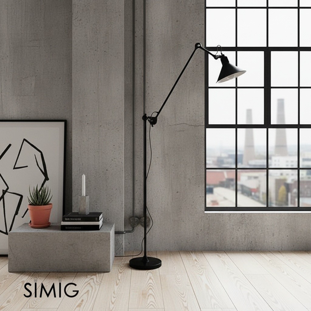 Nordic Rotatable Swing Arm Floor Lamp S113