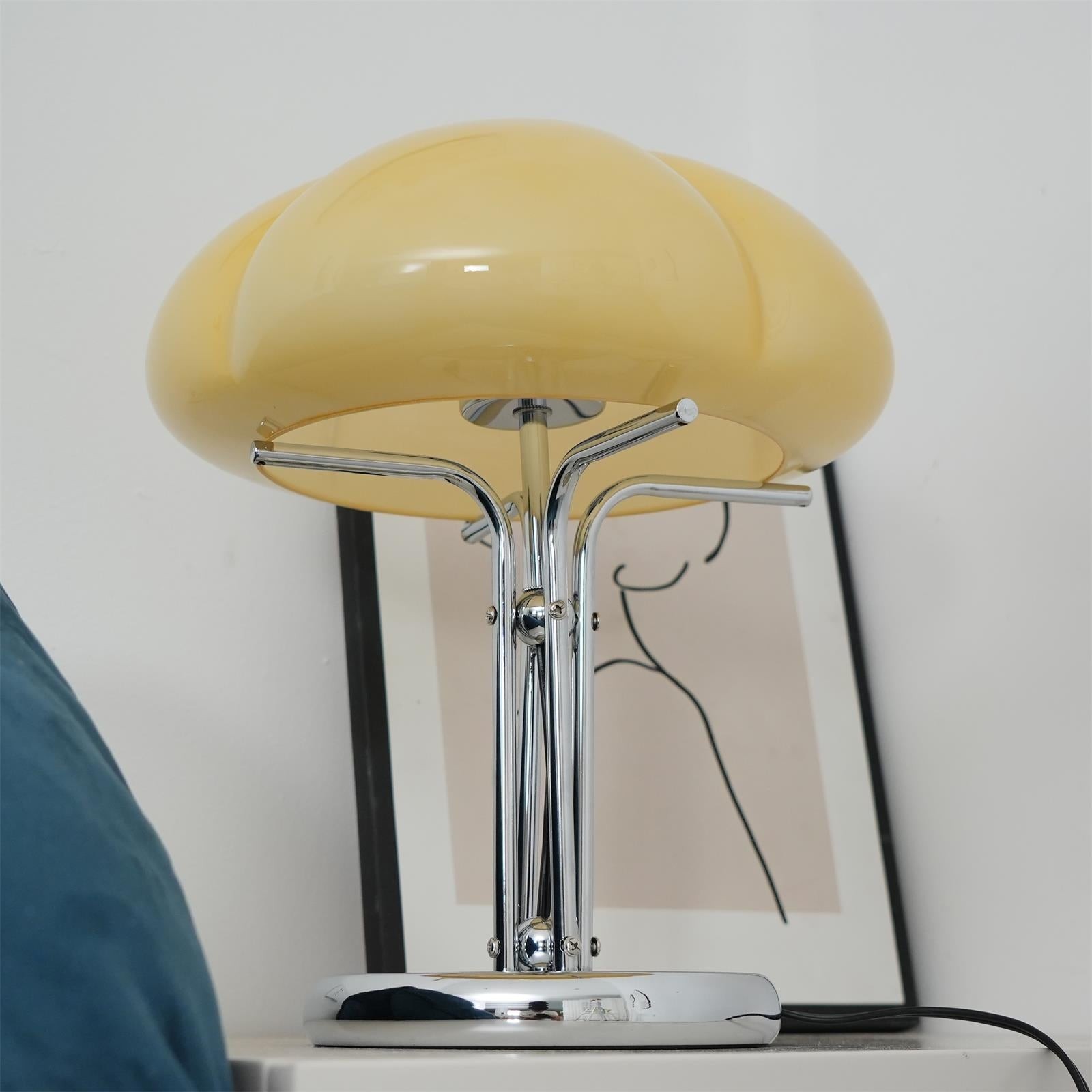 High-Grade Bedroom Bedside Mushroom Glass Table Lamp M175