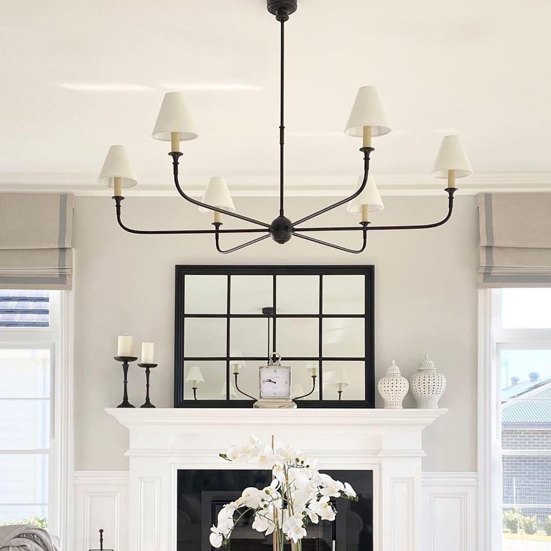 Piaf Geometric Metal Chandelier – Industrial Style for Dining Room T198