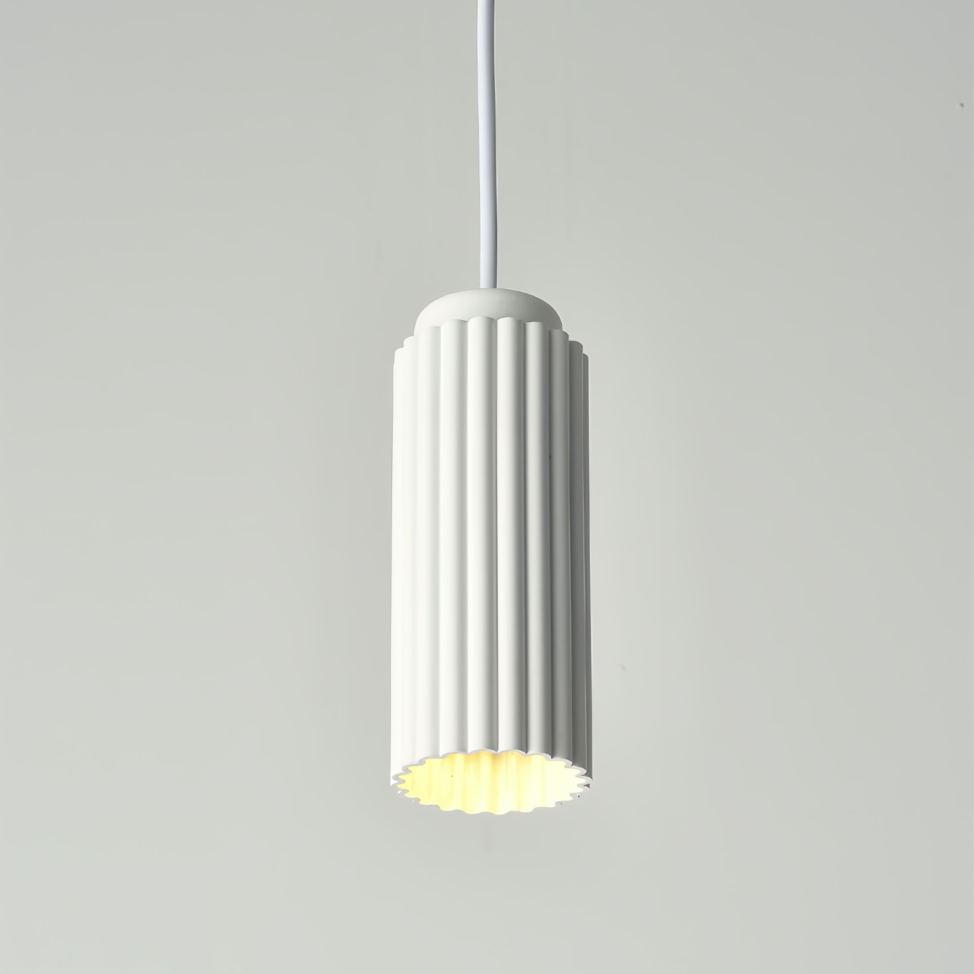 Nordic Cylinder Pendant Light – Textured Minimalist Ambient Lighting S238