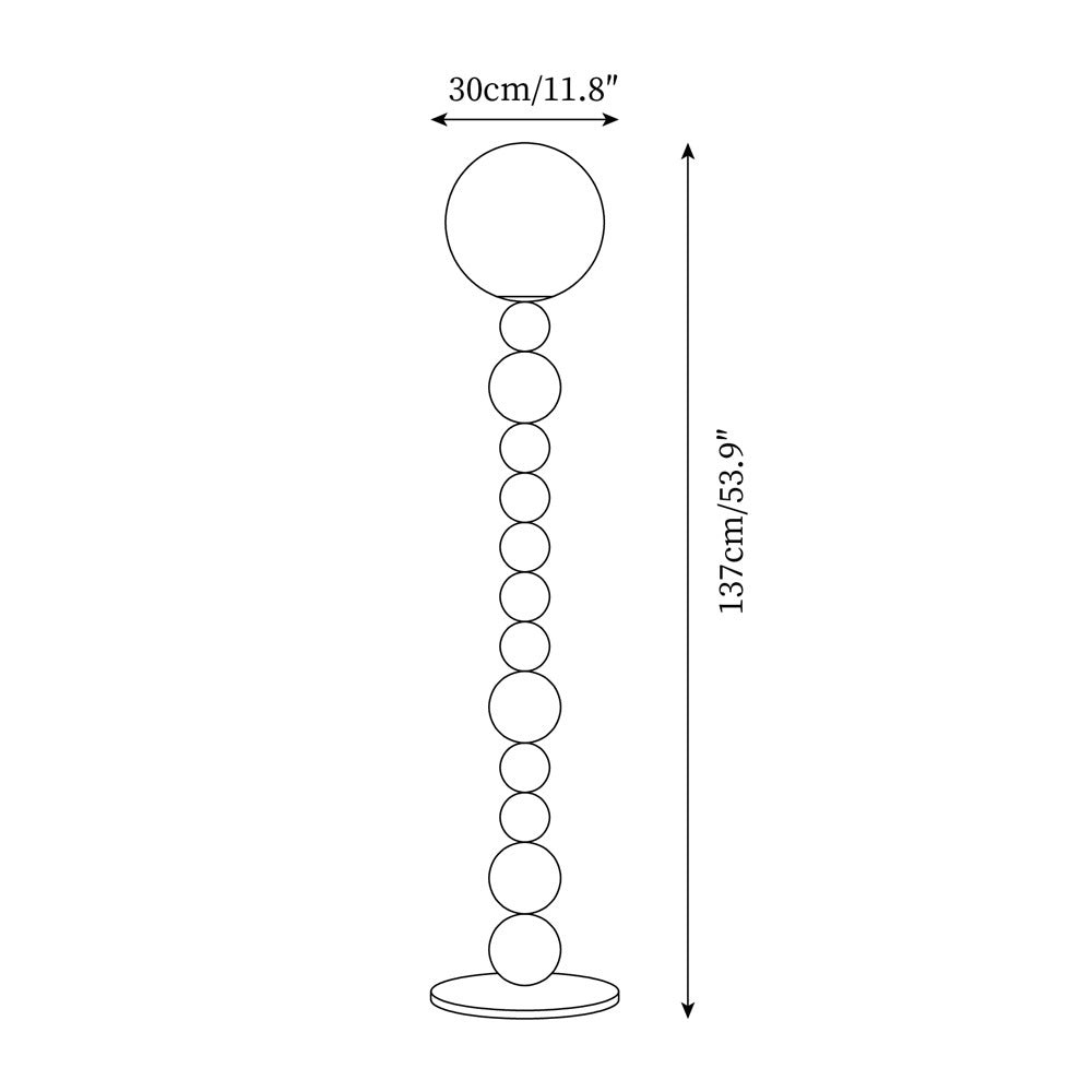 Modern Gourd Ball Floor Lamp M228