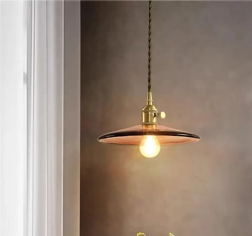 Flower Petal Glass Pendant Light