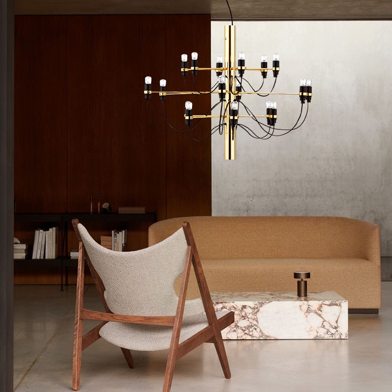 Tendrila Multi-Light Chandelier - Industrial Style Pendant Light for Dining Room